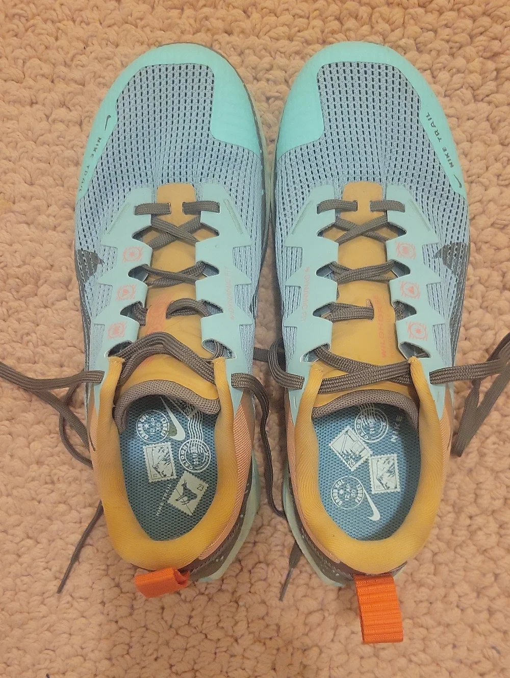 EUC Nike Women's Wild Horse Aquamarine and Trail Running Shoes